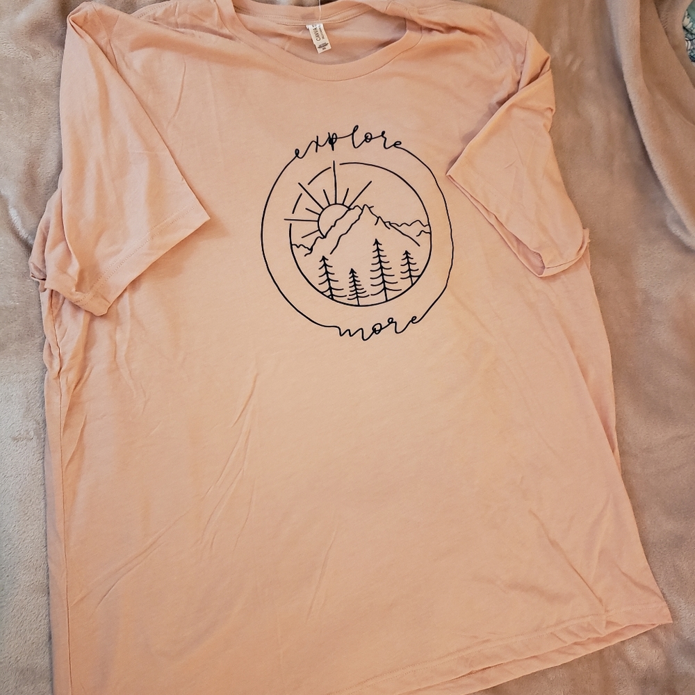 Explore more, womens 3x, soft tshirt.